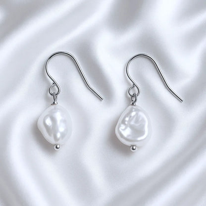 Salvatori Paris Clair de Rêve Baroque Fresh Water Hook Pearl Earrings