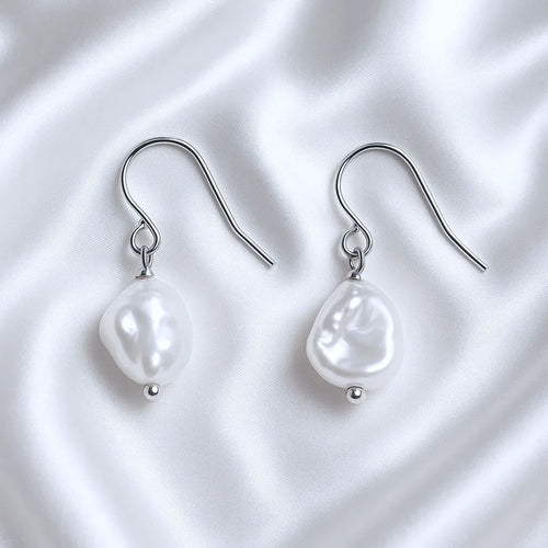 Salvatori Paris Clair de Rêve Baroque Fresh Water Hook Pearl Earrings