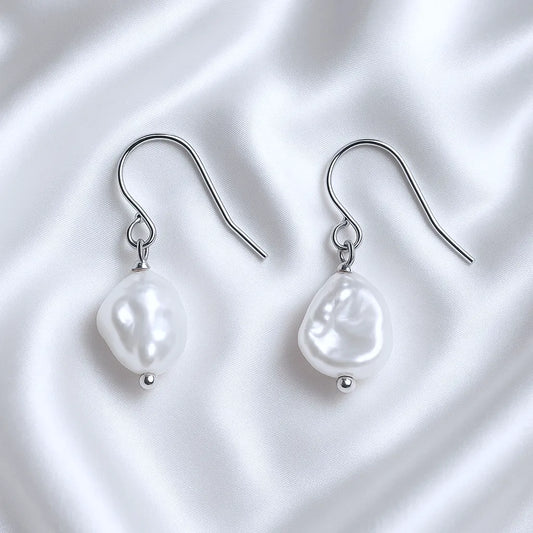 Salvatori Paris Clair de Rêve Baroque Fresh Water Hook Pearl Earrings