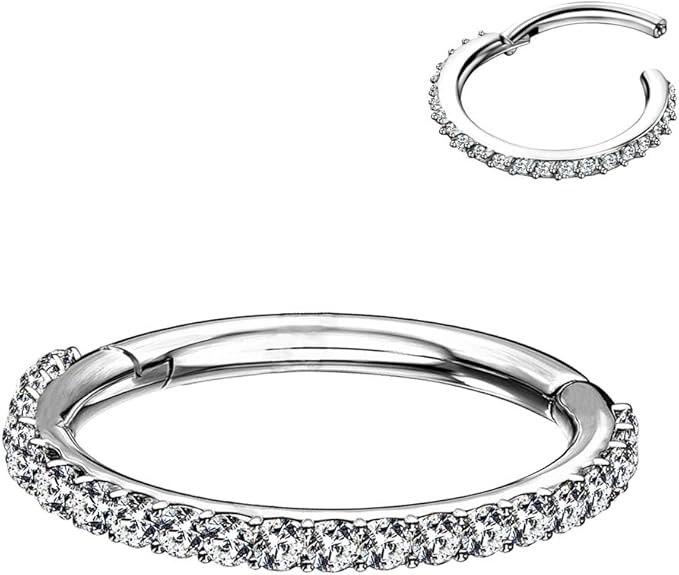 Salvatori Paris Crystal Clicker Classic Helix Piercing