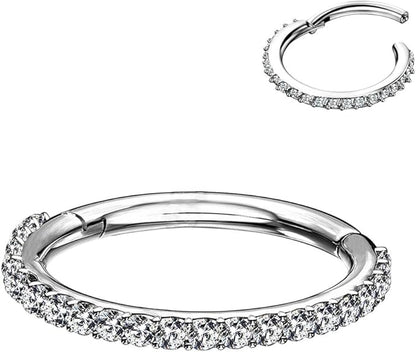 Salvatori Paris Crystal Clicker Classic Helix Piercing