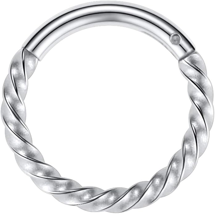 Salvatori Paris Twisted Clicker Nose Ring Ears and Nose Piercing
