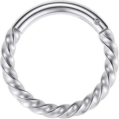Salvatori Paris Twisted Clicker Nose Ring Ears and Nose Piercing