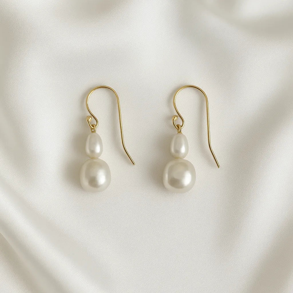 Salvatori Paris Beth Hook Large Pearl Earrings