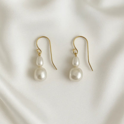 Salvatori Paris Beth Hook Large Pearl Earrings
