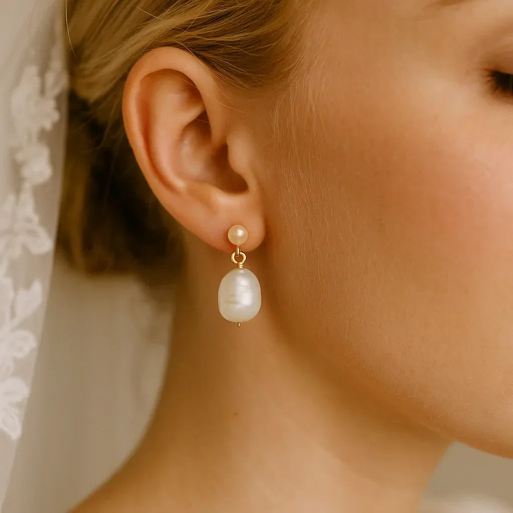 Salvatori Paris Silva Opale Double Pearl Stud Earrings