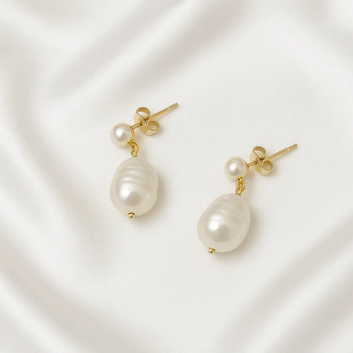 Salvatori Paris Silva Opale Double Pearl Stud Earrings