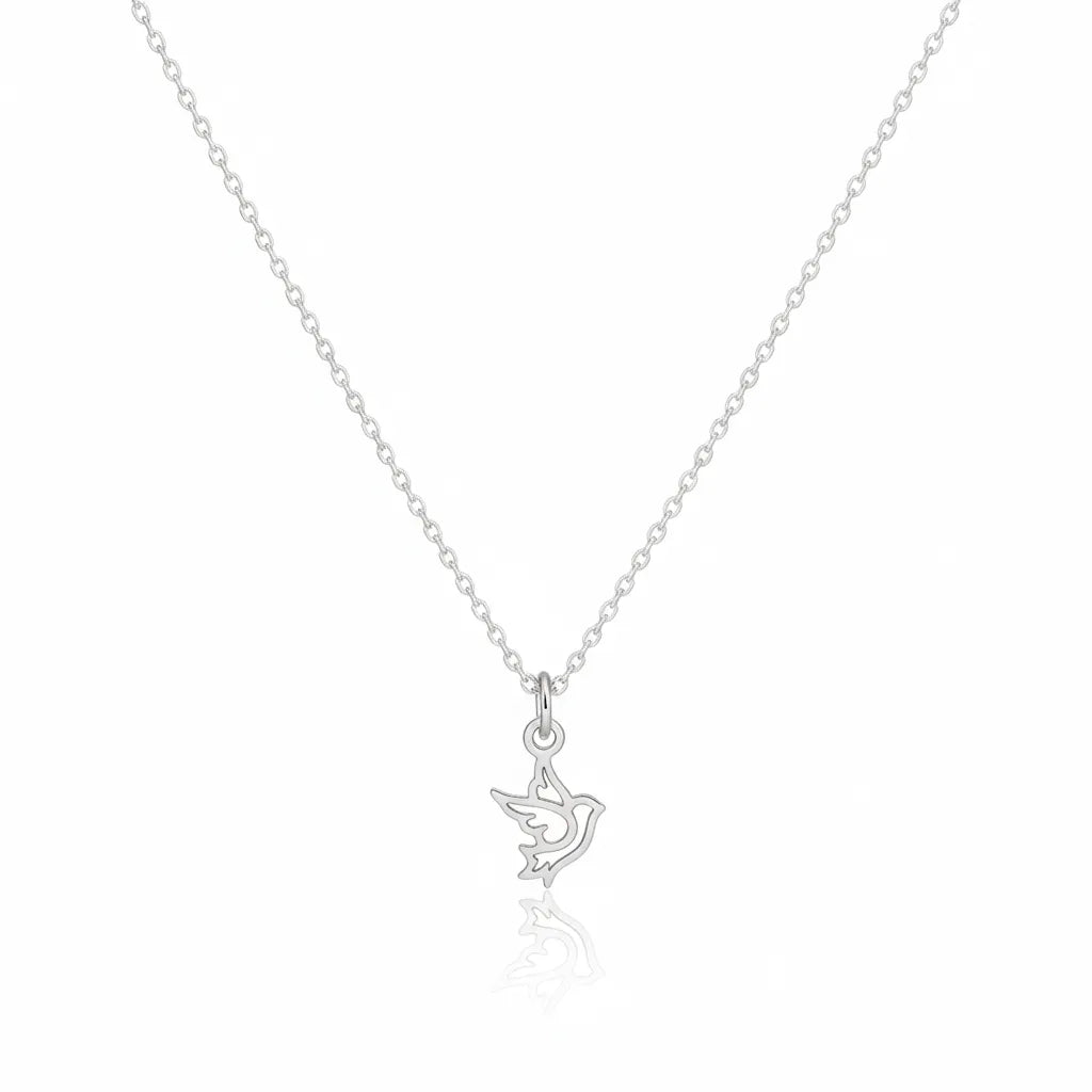 Salvatori Paris Sterling Silver Bird Pendant Necklace