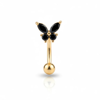 Salvatori Paris Surgical Steel Butterfly Belly Bar Piercing