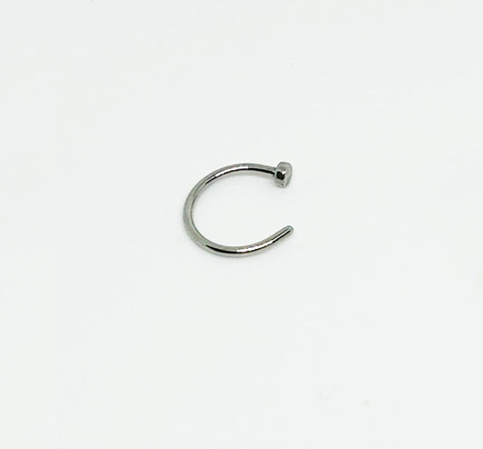 Salvatori Paris C Shape Nose Ring Hoops Ears and Nose Piercing Silver