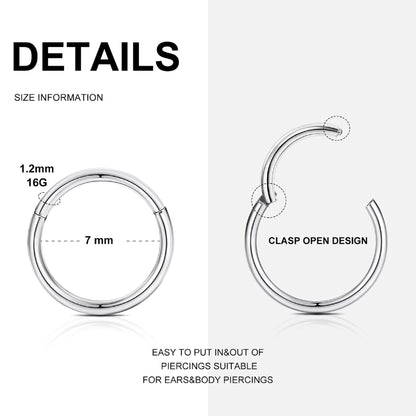 Salvatori Paris Classic Conch Piercing and Hoops Ears