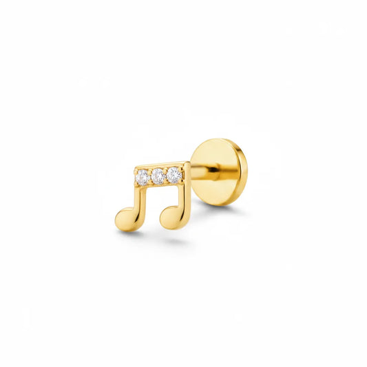 Salvatori Paris Crystal Music Note Tragus Piercing
