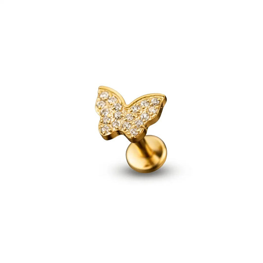 Salvatori Paris Crystal Butterfly Tragus Piercing