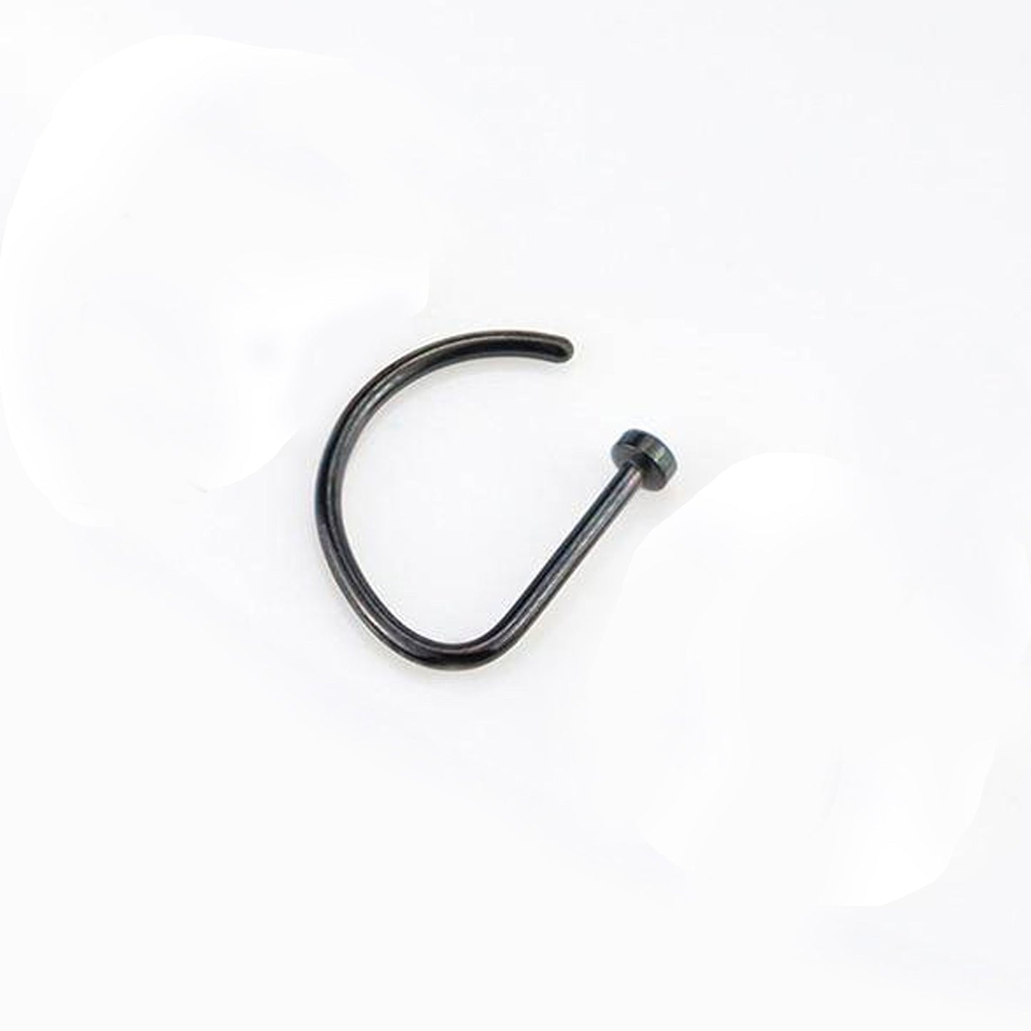 Salvatori Paris Fake Septum Nose Ring Hoops Ears and Nose Piercing Black