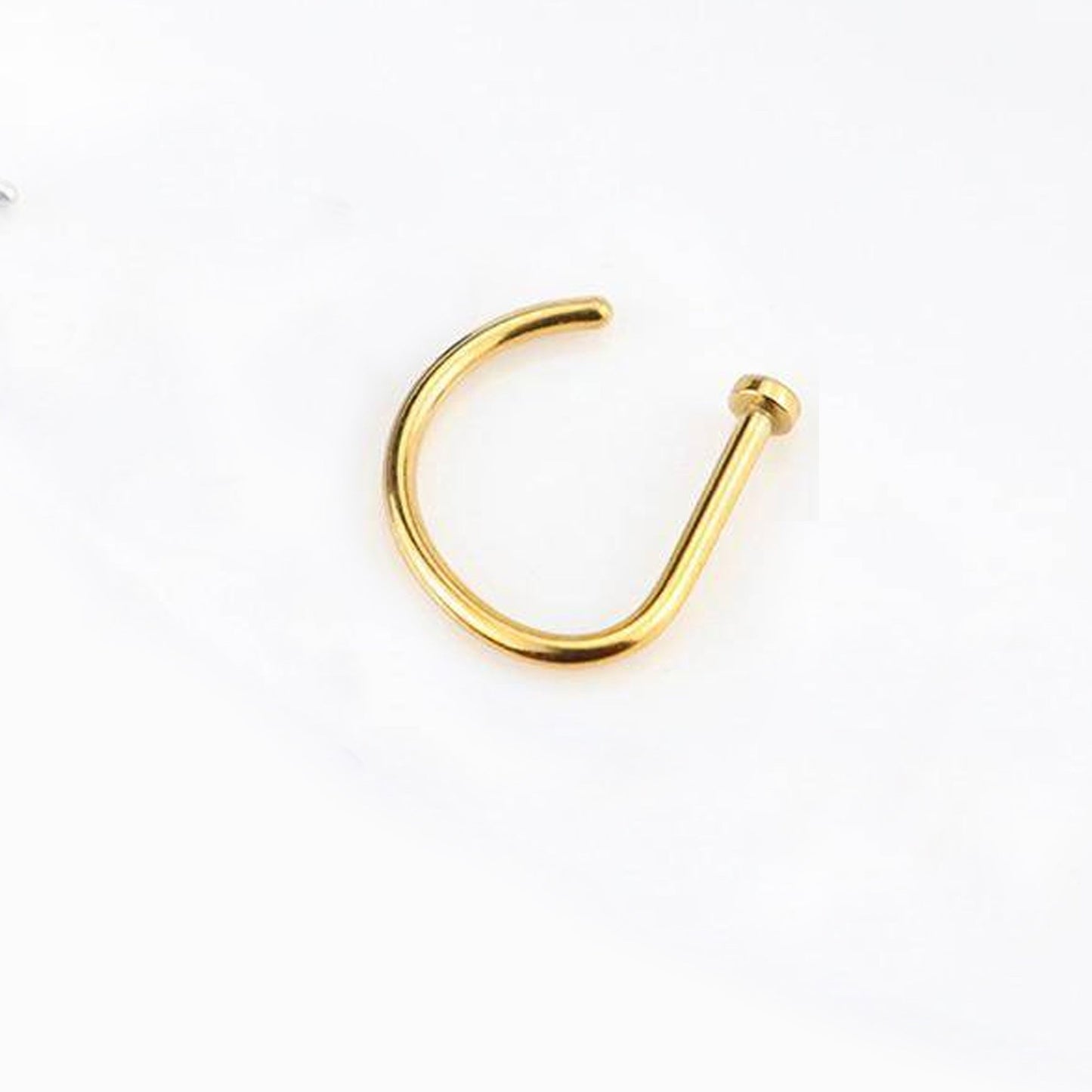 Salvatori Paris Fake Septum Nose Ring Hoops Ears and Nose Piercing Gold Filled