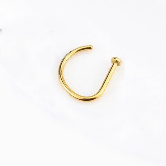 Salvatori Paris Fake Septum Nose Ring Hoops Ears and Nose Piercing Gold Filled