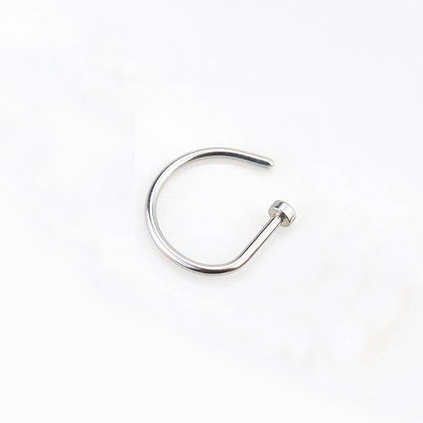 Salvatori Paris Fake Septum Nose Ring Hoops Ears and Nose Piercing Silver
