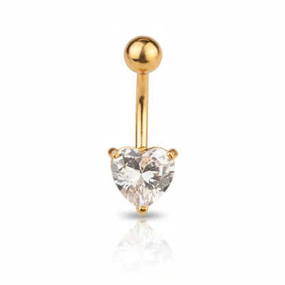 Salvatori Paris Sparkling Heart Crystal Belly Bar
