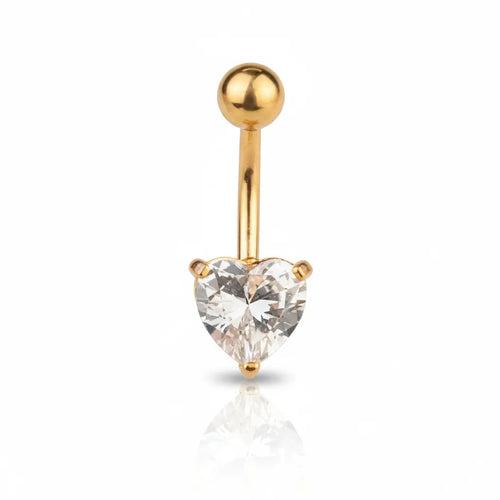 Salvatori Paris Sparkling Heart Crystal Belly Bar