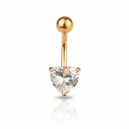 Salvatori Paris Sparkling Heart Crystal Belly Bar