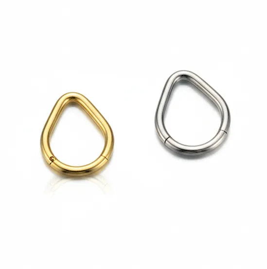 Salvatori Paris Drop Shape Hinged Septum Nose Ring
