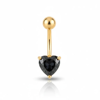 Salvatori Paris Sparkling Heart Crystal Belly Bar