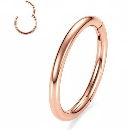 Salvatori Paris Plain Clicker Rook Piercing and Hoop