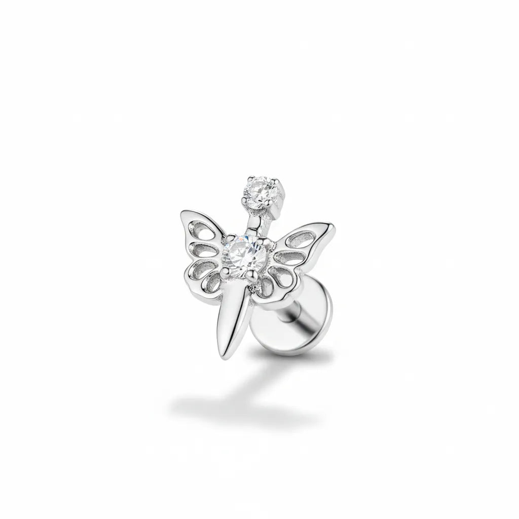 Salvatori Paris Titanium Pixie Fairy Charm Cartilage Piercing Stud