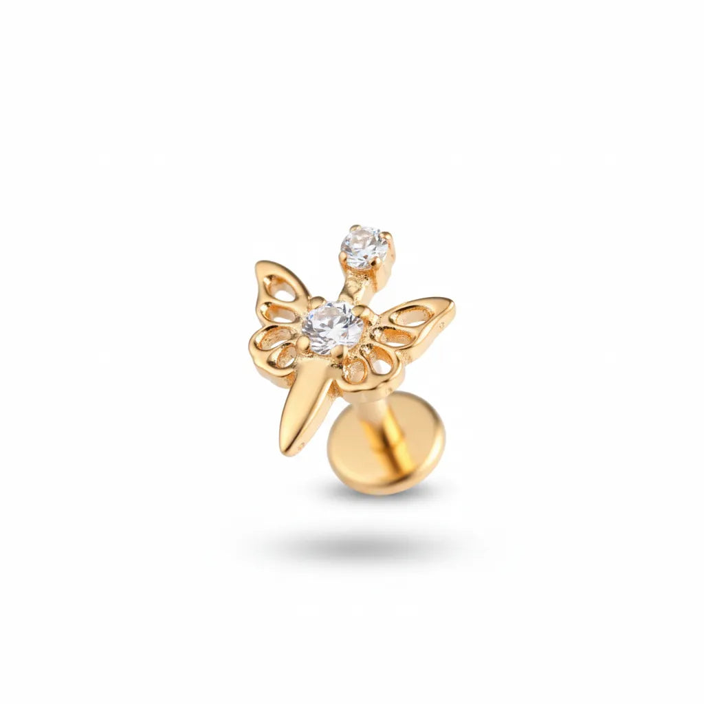 Salvatori Paris Titanium Pixie Fairy Charm Cartilage Piercing Stud