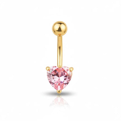 Salvatori Paris Sparkling Heart Crystal Belly Bar