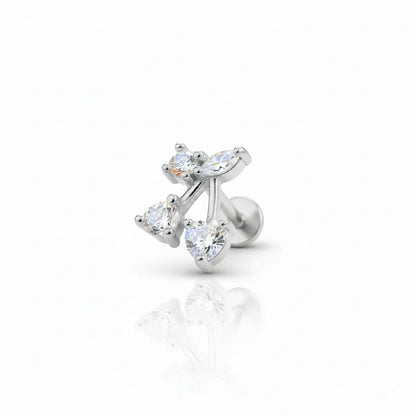 Salvatori Paris Stainless Steel Chery Labret Stud