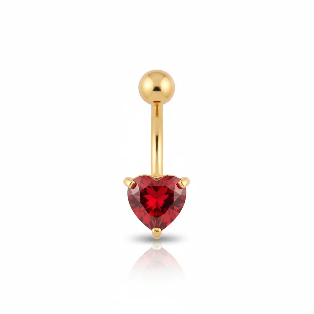 Salvatori Paris Sparkling Heart Crystal Belly Bar