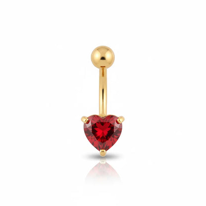 Salvatori Paris Sparkling Heart Crystal Belly Bar