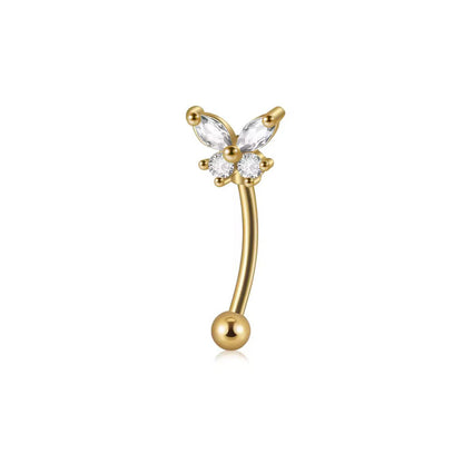Salvatori Paris Butterfly Rook Piercing Cartilage Hoop Earring