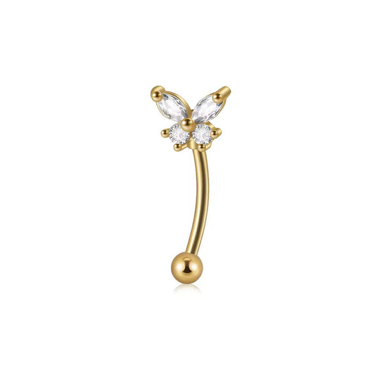 Salvatori Paris Butterfly Rook Piercing Cartilage Hoop Earring