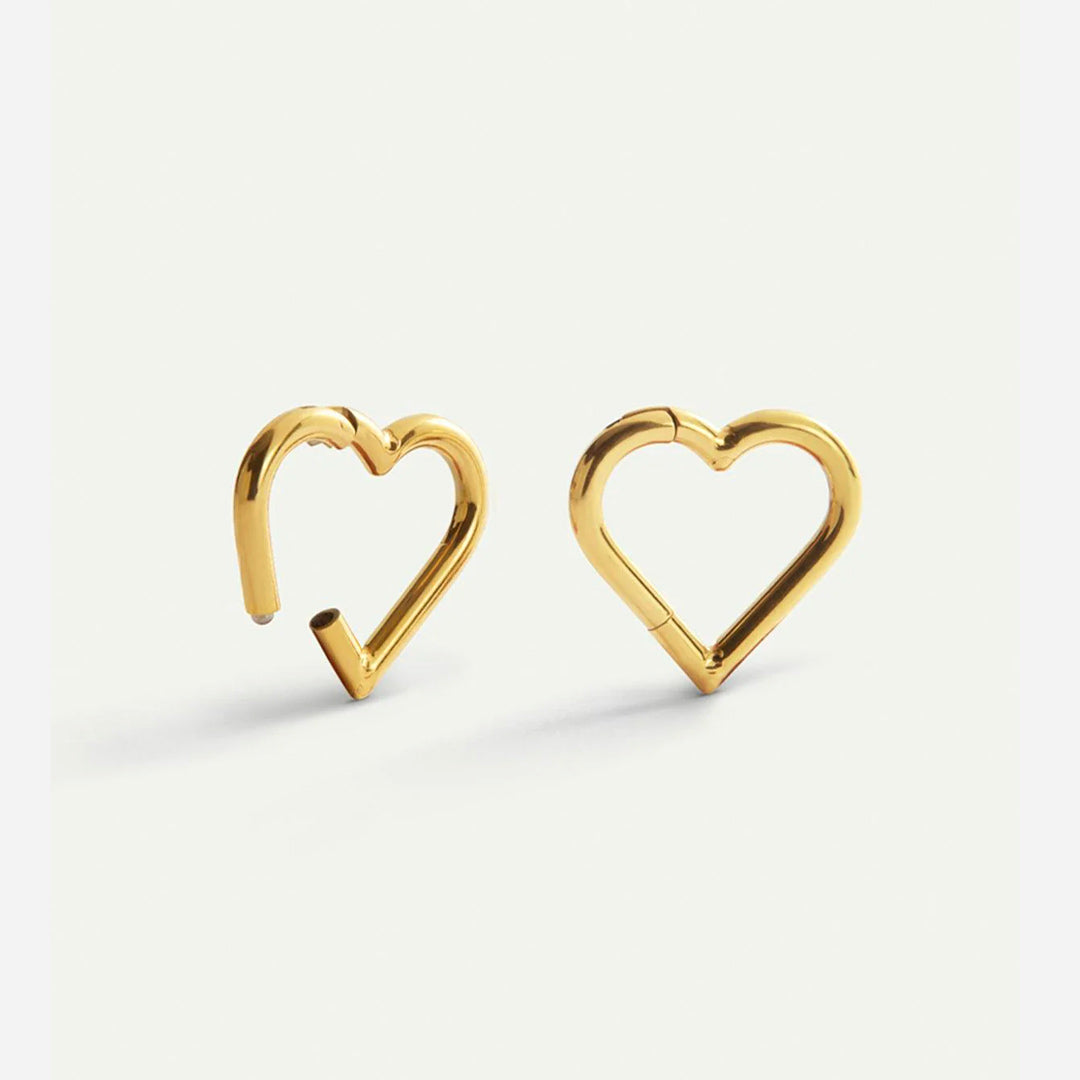 Salvatori Paris Heart Clicker Rook Piercing and Hoop