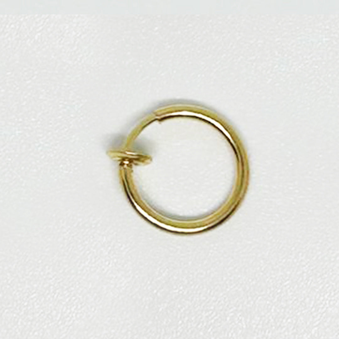 Salvatori Paris Gold Fake Nose Lip Earring Ring Hoop 20G Nose Hoop Rings