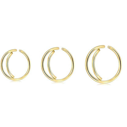 Salvatori Paris Gold Moon Nose Ring Hoops Ears and Nose Piercing