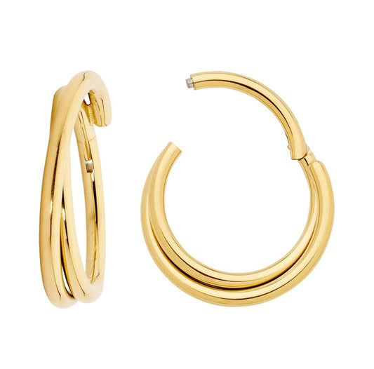 Salvatori Paris Gold Classic Twist Helix Piercing