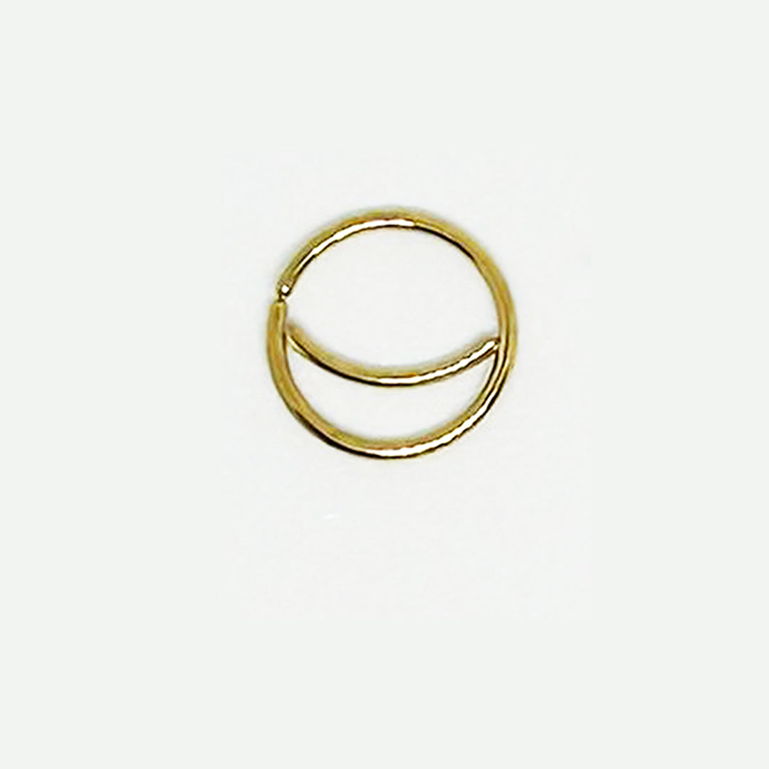 Salvatori Paris Gold Moon Nose Ring Hoops Ears and Nose Piercing