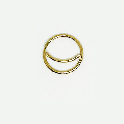 Salvatori Paris Gold Moon Nose Ring Hoops Ears and Nose Piercing