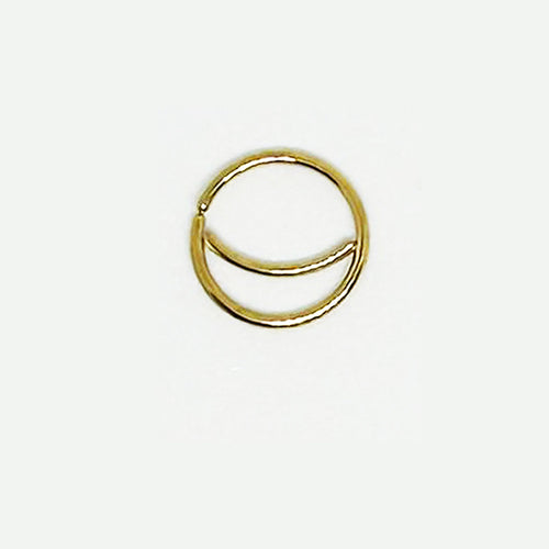Salvatori Paris Gold Moon Nose Ring Hoops Ears and Nose Piercing