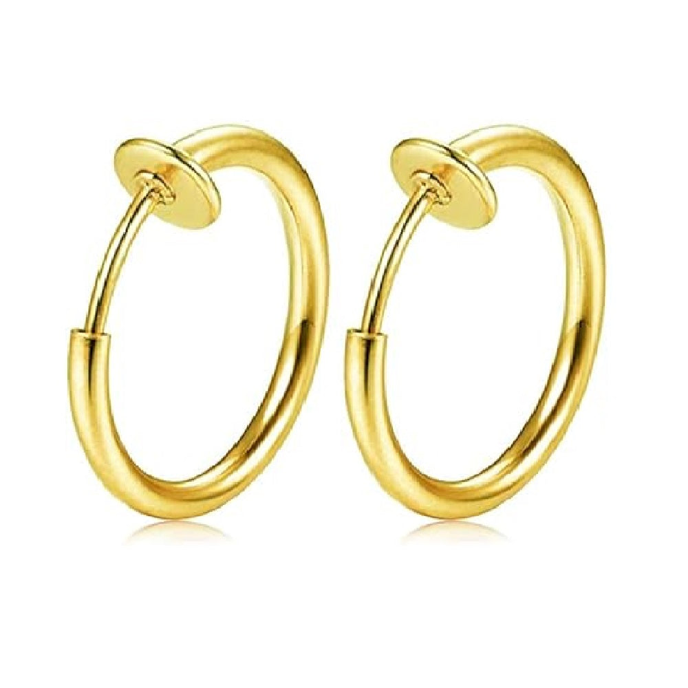 Salvatori Paris Gold Fake Nose Lip Earring Ring Hoop 20G Nose Hoop Rings