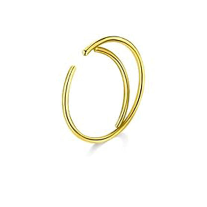Salvatori Paris Gold Moon Nose Ring Hoops Ears and Nose Piercing