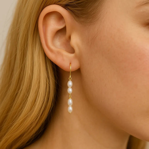 Salvatori Paris Solea Alba Pearl Drop Earrings