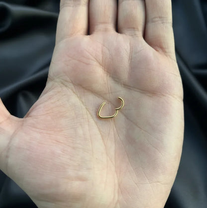 Salvatori Paris Drop Shape Hinged Septum Nose Ring
