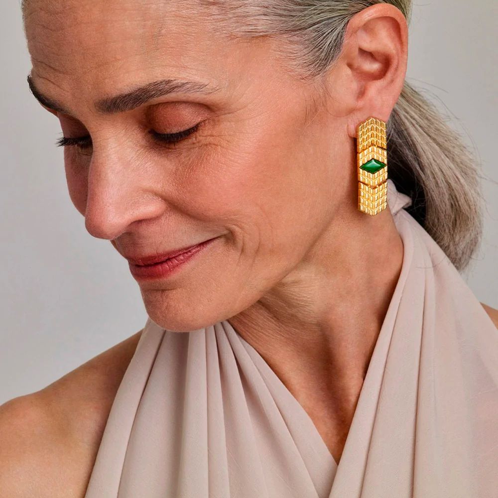 Kalevala Tree Spirit Earrings, bronze