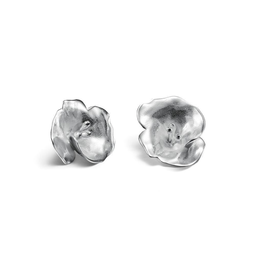 Kalevala Summer Night Rose, Earrings, Silver