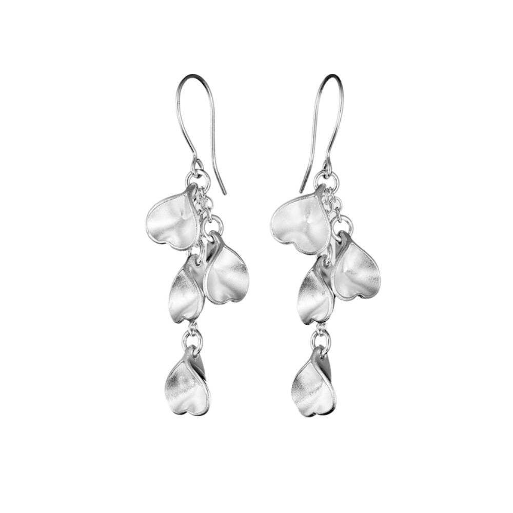 Kalevala Made in Helsinki Eira hanging earrings, silver, Kalevala Modern