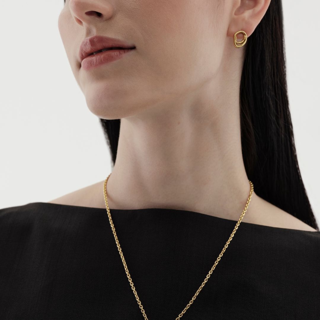 Kalevala Männyt Stud Earrings, Bronze, 361001100T